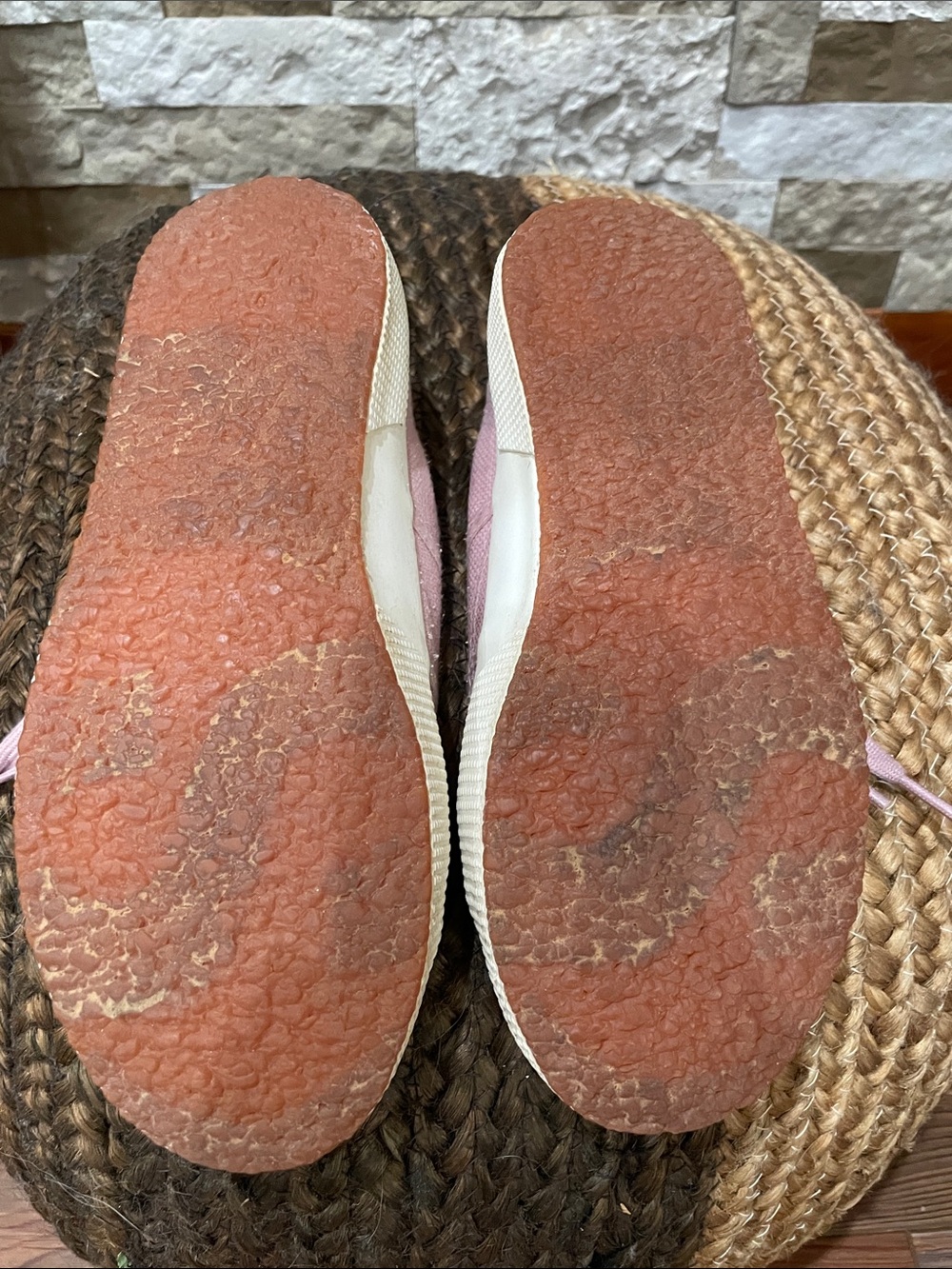 SUPERGA Classic Low-Top Sneakers in Dusty Rose/Lilac Sz 6 1/2 - Picture 7 of 8